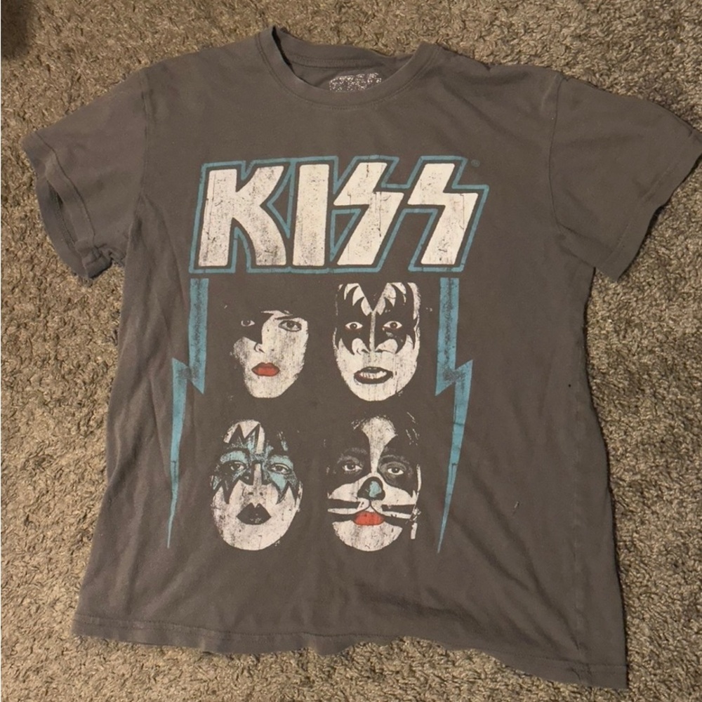 Kiss Dynasty Album Cover‎ Shirt Grey Adult Size T-Shirt